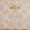 Coach Кошелек на кнопке Кошелек из покрытого холста Женский Песочный