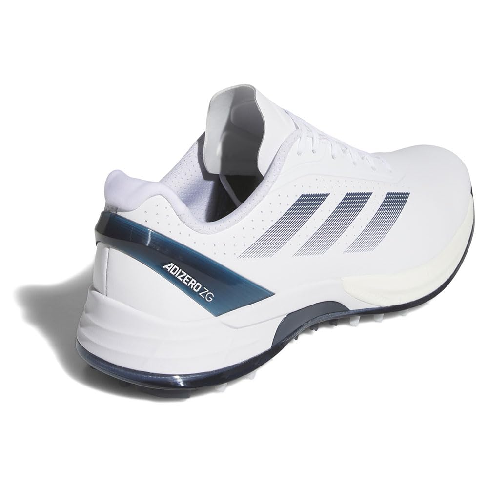 Гольф обувь Adizero ZEDGE 25 Обувь Металлик см 2E [Adidas Golf] Мужская Белый/Темно-синий/Ноль 27.0