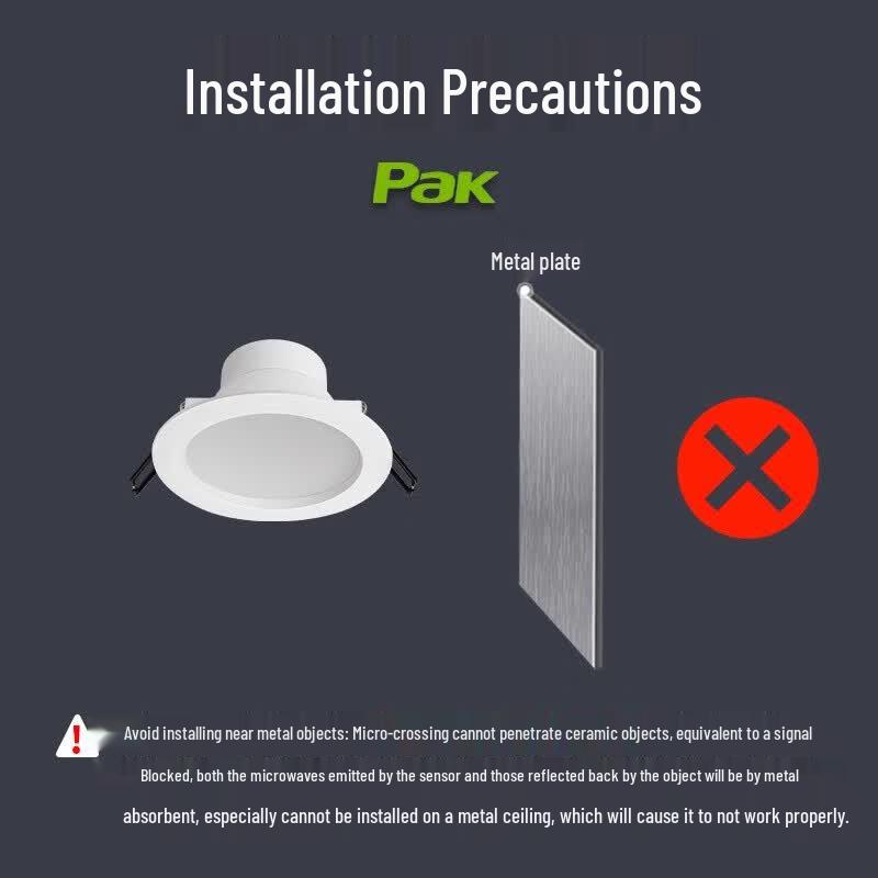 PAK Xingyun LED Radar Sensor Recessed Downlight