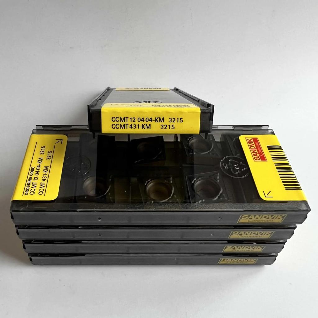 Original Sandvik / CCMT120404-KM 3215 / CNC Lathe Carbide Blade 10 PCS