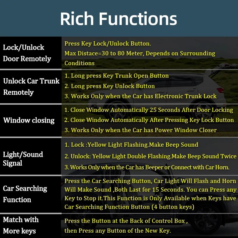 Универсальный автомобильный дверной замок, система открывания багажника, система бесключевого доступа, комплект центрального замка, автомобильные аксессуары с дистанционным управлением, с Bluetooth