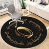 1pc Lord of the Rings Office Round Area Rug, Indoor Mat Suitable For Office,Bedroom Living Room Home Decor, Room Deco a0926011
