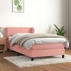 3127342 vidaXL Divan Bed and Mattress Pink 80x200 Cm Velvet
