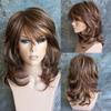 Synthetic Long Natural Wave Wigs For Women Ombre Wave Blonde Brown Natural Wig Heat Resistant Hair Wigs