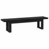 vidaXL Banc de salle à manger NOAIN 180 x 41 x 45 cm Pin massif Noir