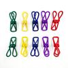 30Pcs Colorful Metal Clips Rust-Proof Corrosion Resistant Non-Slip Reusable Multi-Colored PVC Coated High Elastic Strength Photo Display Clips