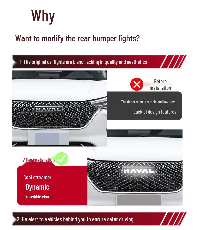 Светодиодные динамические дневные ходовые огни для Haval F7/M6/H6/F4/H2/H9, модификация с логотипом автомобиля First Love