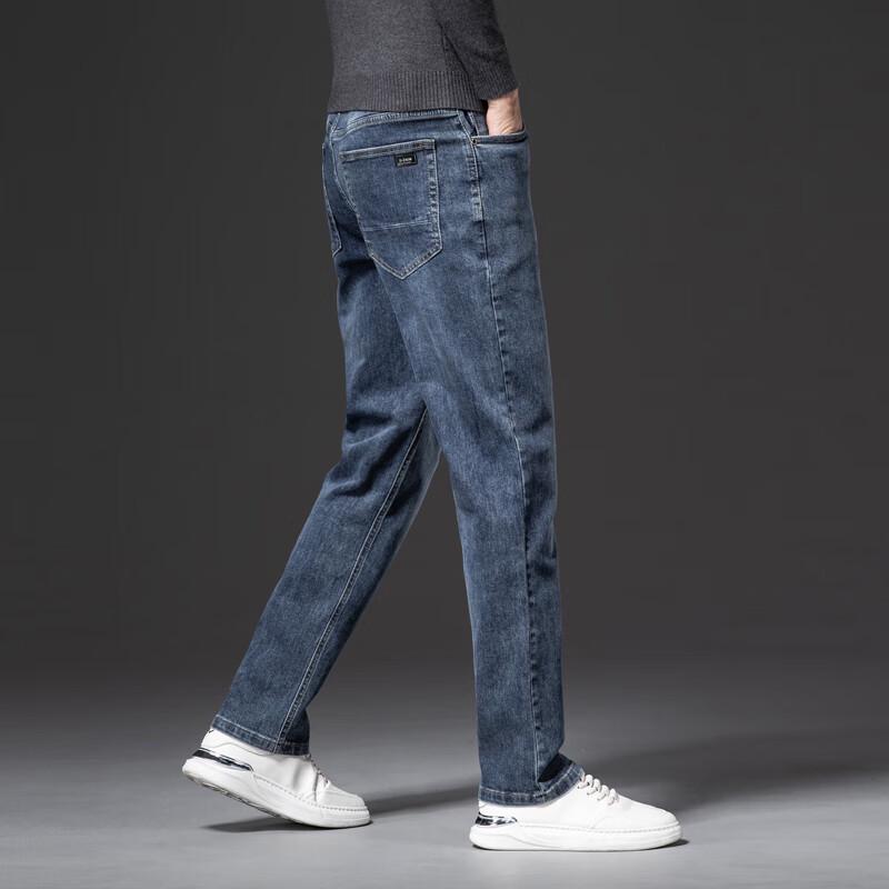 YILITENG Men's Casual Straight-Leg Jeans YTMSDKY6224H