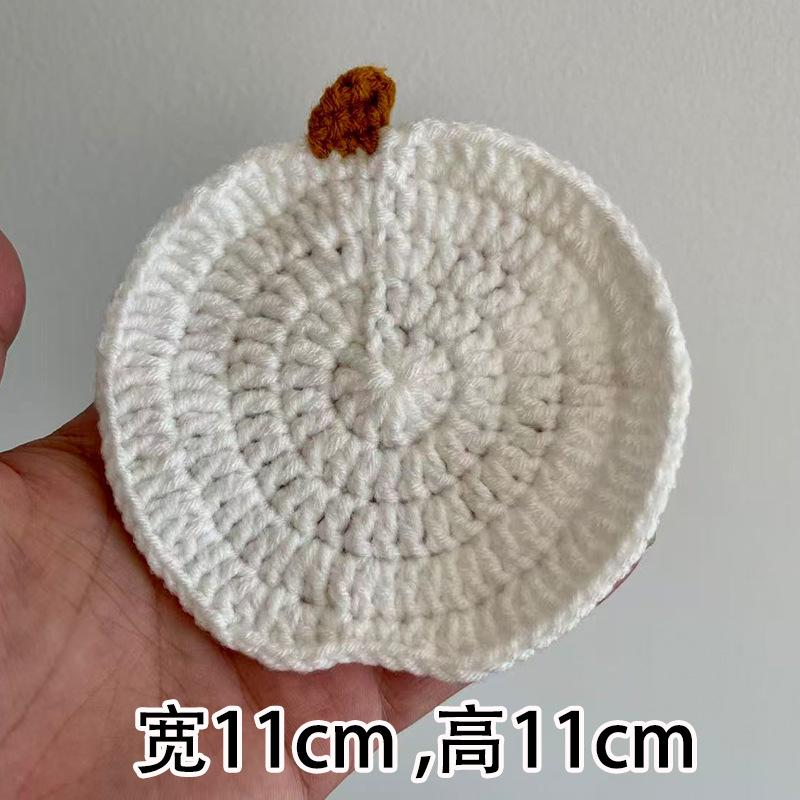 Готовый продукт новый милый стиль инс маленький цветочный подстаканник подставка под тарелку теплоизоляционная подставка ручная работа шерсть вязание крючком