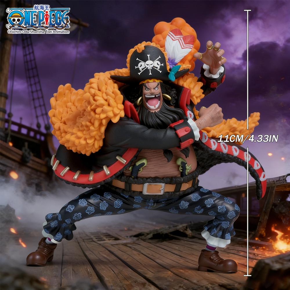 1pc Official One Piece Blackbeard Battle Pose Figure – Decorative Collectible Figurine, Perfect for Birthday & Festival Gifts.