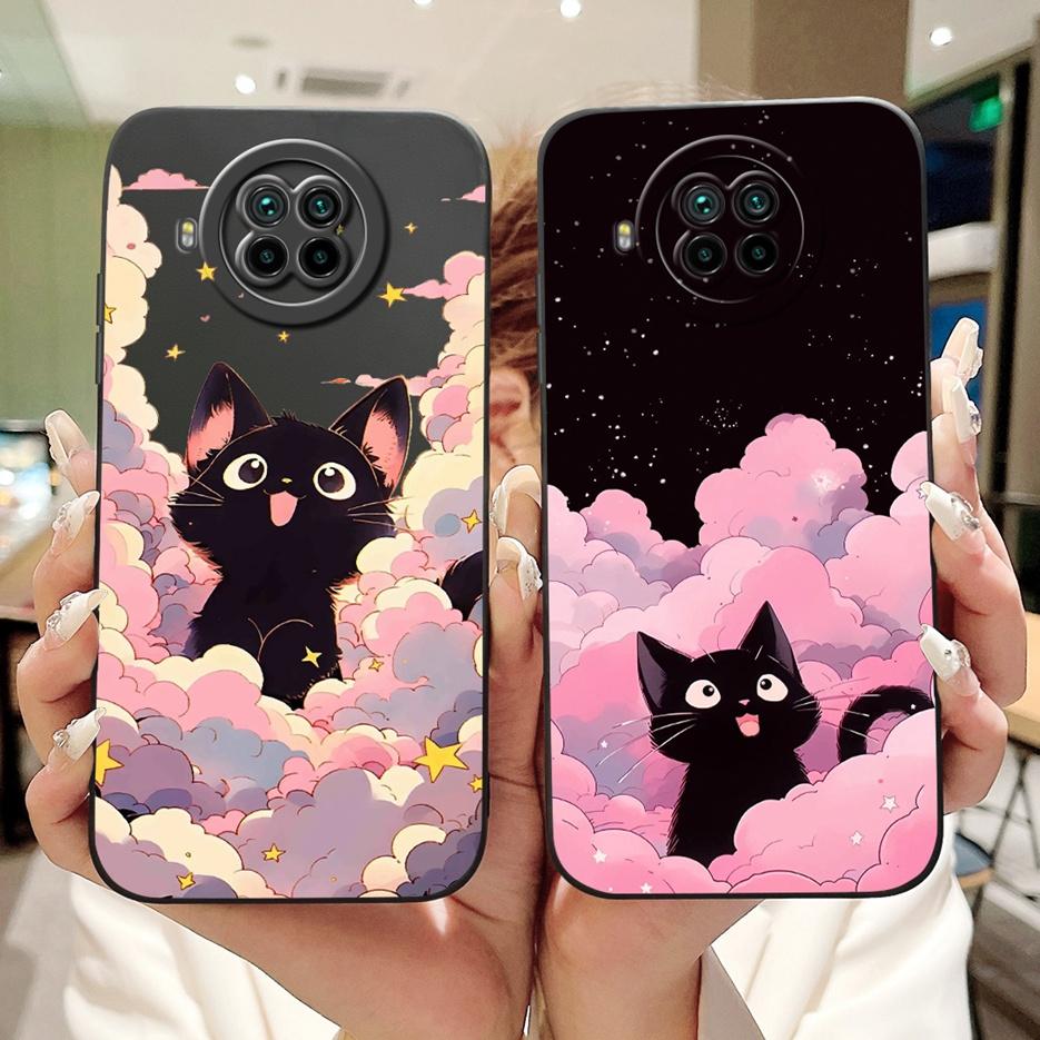 For Xiaomi Mi 10T Lite 5G Case Cute Cat Cartoon Cover Soft TPU Matte Phone Case For Xiaomi Mi 10i Mi10i 10TLite 5G Fundas Bumper
