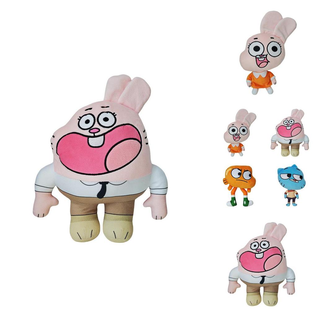 The Amazing World Of Gumball Cartoon Character Plush Doll With Short Pile Fabric For Gift And Display