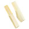 Расческа для стрижки волос для парикмахерской Расческа для стрижки волос с широкими зубьями для всех типов волос Золото