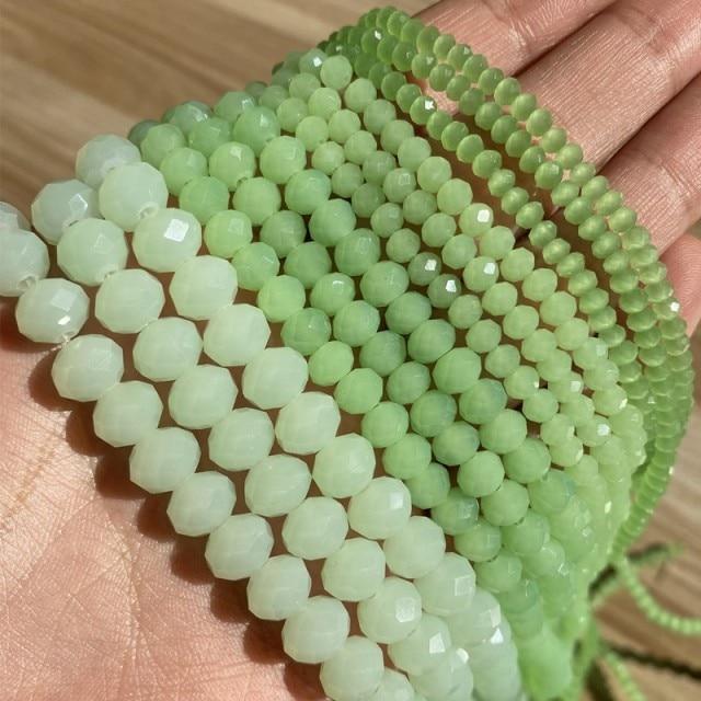 3/4/6/8 мм граненые круглые австрийские хрустальные бусины, блестящие стеклянные бусины-распорки Rondelle для рукоделия, изготовления ювелирных изделий, сделай сам, браслет 15 ''