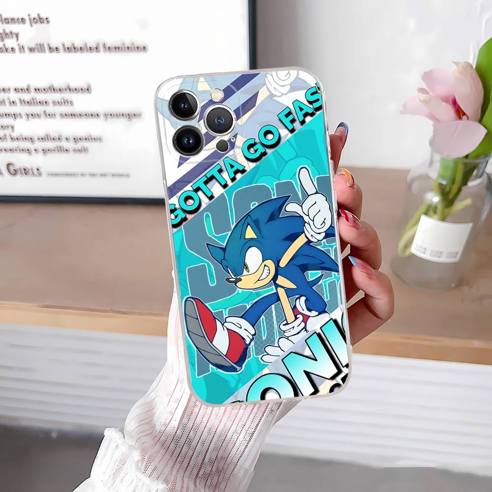 Чехол для телефона S-SonicS Anime для IPhone 17 16 15 Plus 14 13 Mini 12 11 Pro Max Мягкий чехол-оболочка