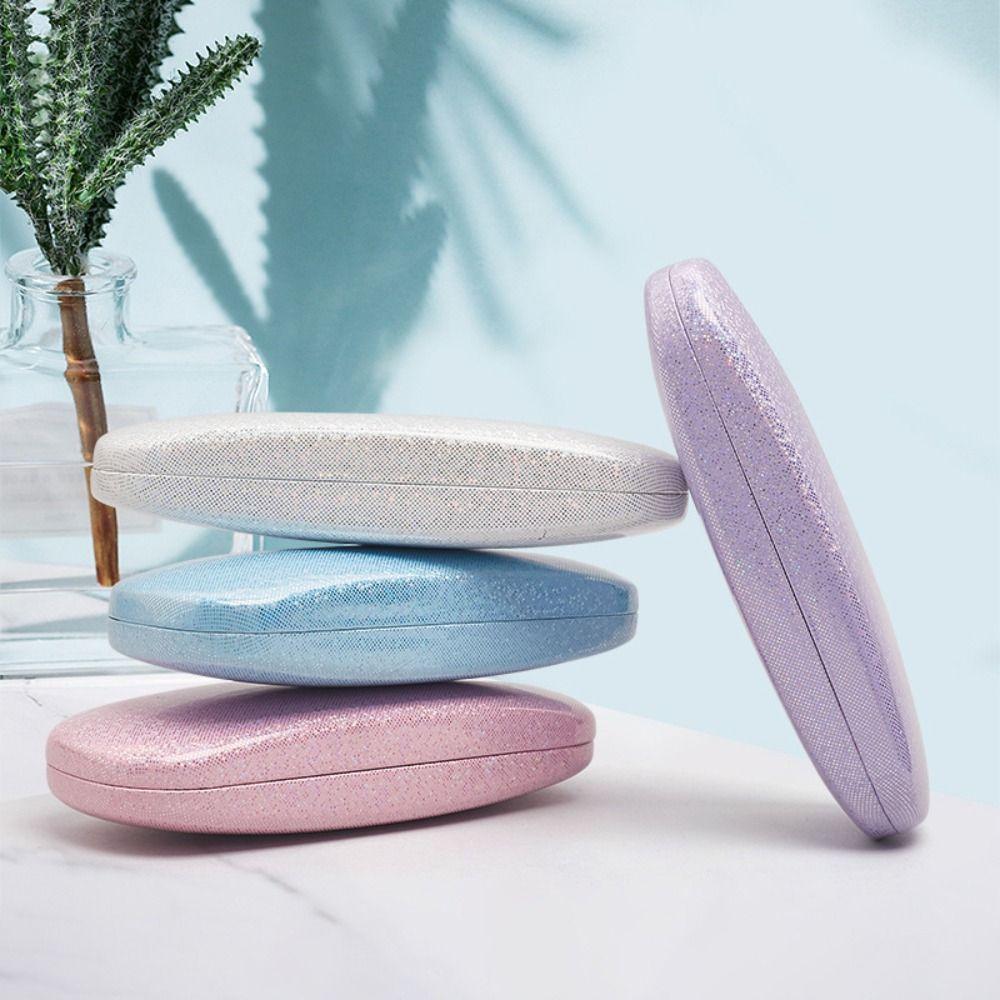 Simple PU Pearlescent Men Women Reading Glasses Case Eyewear Protector Sunglasses Box Storage Box