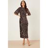 Dorothy Perkins Womens/Ladies Sequins Velvet Wrap Petite Midi Dress
