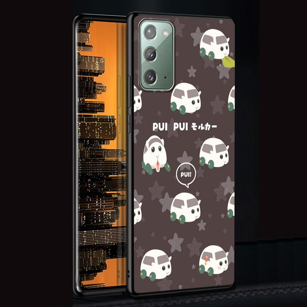 PUI PUI MOLCAR Милый чехол для Samsung Galaxy Note 20 Ultra 8 10 Lite 9 TPU Чехол для телефона Note 10 Plus Черный Мягкий чехол Funda Capa