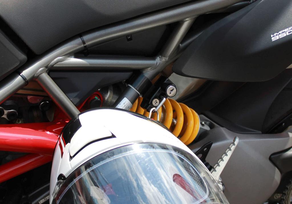 Kijima Bike Parts Замок для шлема Сталь Черный Отделка Hypermotard 950/SP/RVE HDC-05015