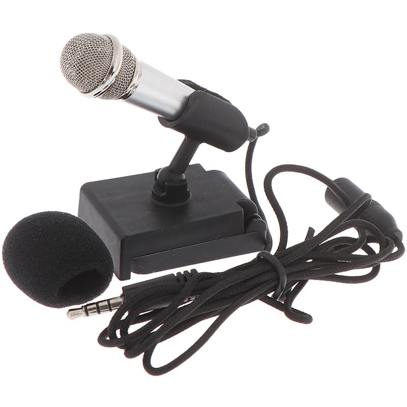 Portable 3.5Mm Stereo Studio Mic Ktv Karaoke Mini Microphone For Cell Phone Pc