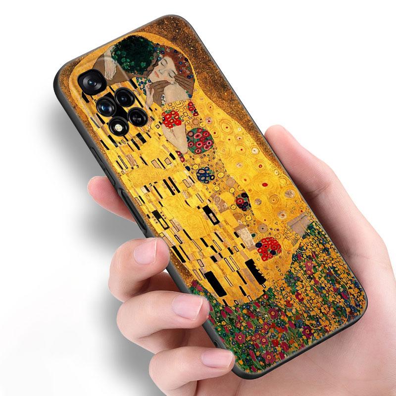 Черный силиконовый чехол для телефона Art Gustav Klimt для Xiaomi POCO X3 X4 NFC F5 M3 M4 M6 X5 X6 Pro F3 F4 GT 5G C55 C65 M5