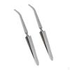 2 Pieces Stainless Steel Angle Tipped C Curve Manicure Nail Pincher