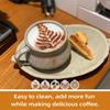 Leeseph 5 шт. трафаретов для украшения кофе из нержавеющей стали, шаблоны для пенного латте-арта, шаблоны для капучино, форма для гирлянды из шоколада