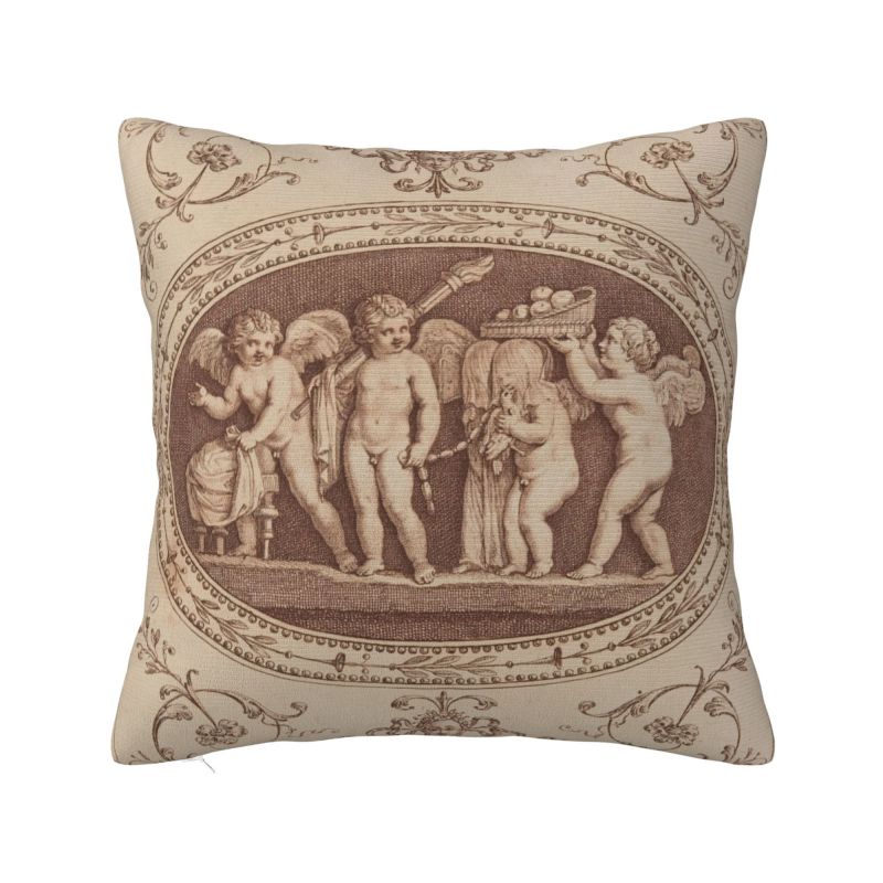 Fashion Vintage Rose Victorian Angel Cushion Covers xcm Polyester Throw Pillow Case for Sofa Square Pillowcase Decoration