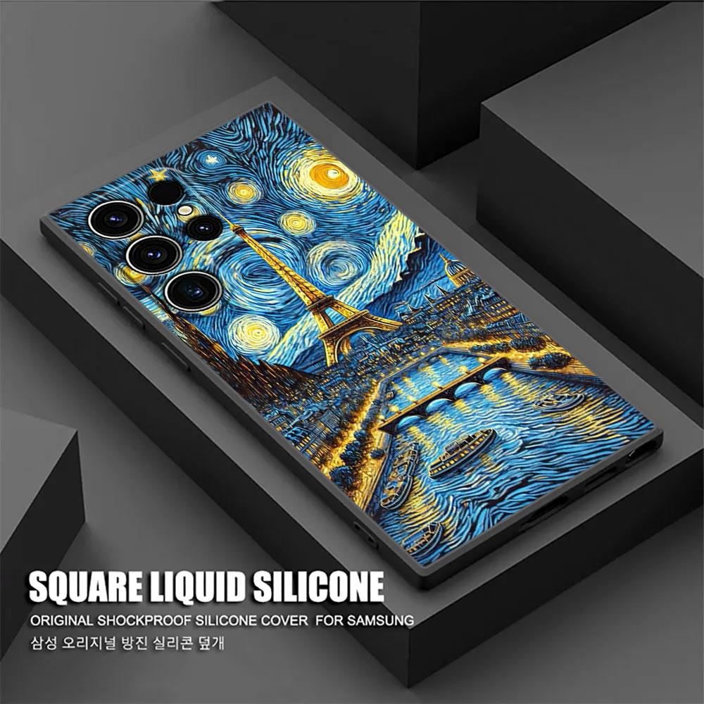 Интересный чехол с картиной Ван Гога S26Ultra для Samsung Galaxy S26 S25 S24 S23 S20 S21 FE S22 Ultra S26 Plus 5G, мягкий чехол для телефона
