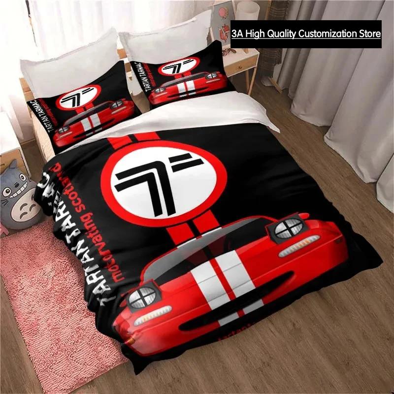 Miata MX-5 NA Racing Cartoon Jdm Car Drift Bedding Set,Duvet Cover Bed Set Quilt Cover,King Queen Twin Size Boys Girls Adults