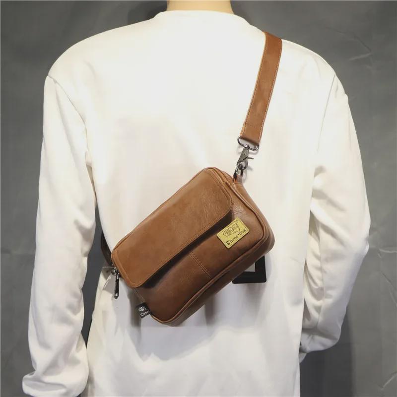 2020 Trendy Men's Shoulder Bag: Casual Japanese & Korean Style Crossbody for Men & Women