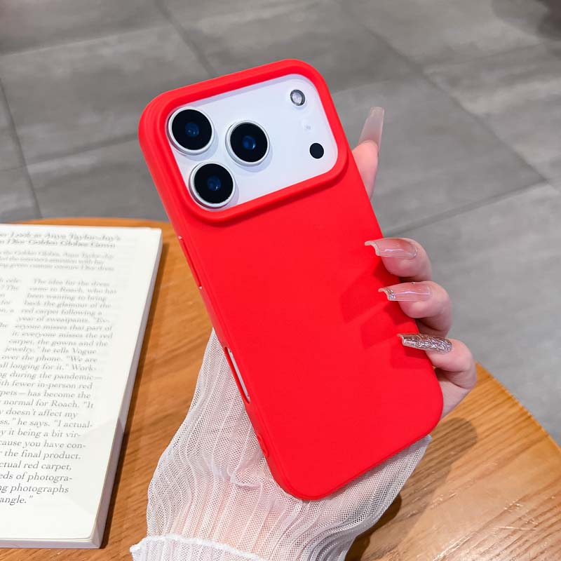 Роскошный матовый чехол из силикона TPU конфетного цвета с мягким на ощупь покрытием для IPhone 17 Air 16E 15 14 13 Pro Max, устойчивый к пятнам, противоударный чехол
