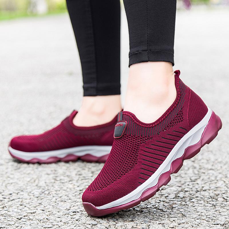 Модные профессиональные пожилые здоровые туфли для ходьбы противоскользящие мужские мокасины устойчивые мягкие носки уличные туфли на плоской подошве прочные кроссовки для мужчин