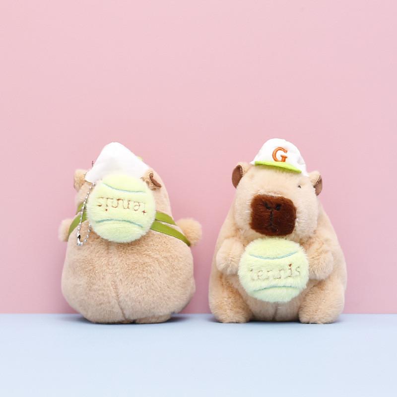 Плюшевая игрушка капибара брелок мультяшная мягкая кукла украшение подвеска подарок милый