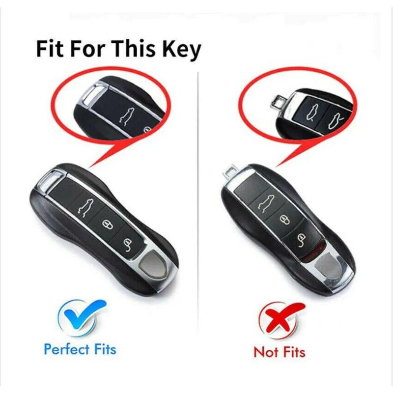 Чехол для дистанционного ключа автомобиля из цинкового сплава, брелок для Porsche Panamera Cayenne 971 911 9YA Macan Boxster, брелок для ключей, автомобильные аксессуары