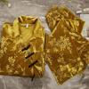 Домашний костюм с длинным рукавом из 2 предметов, жаккардовая велюровая домашняя одежда, винтажная одежда в китайском стиле, женская теплая зимняя пижама, женские пижамные комплекты