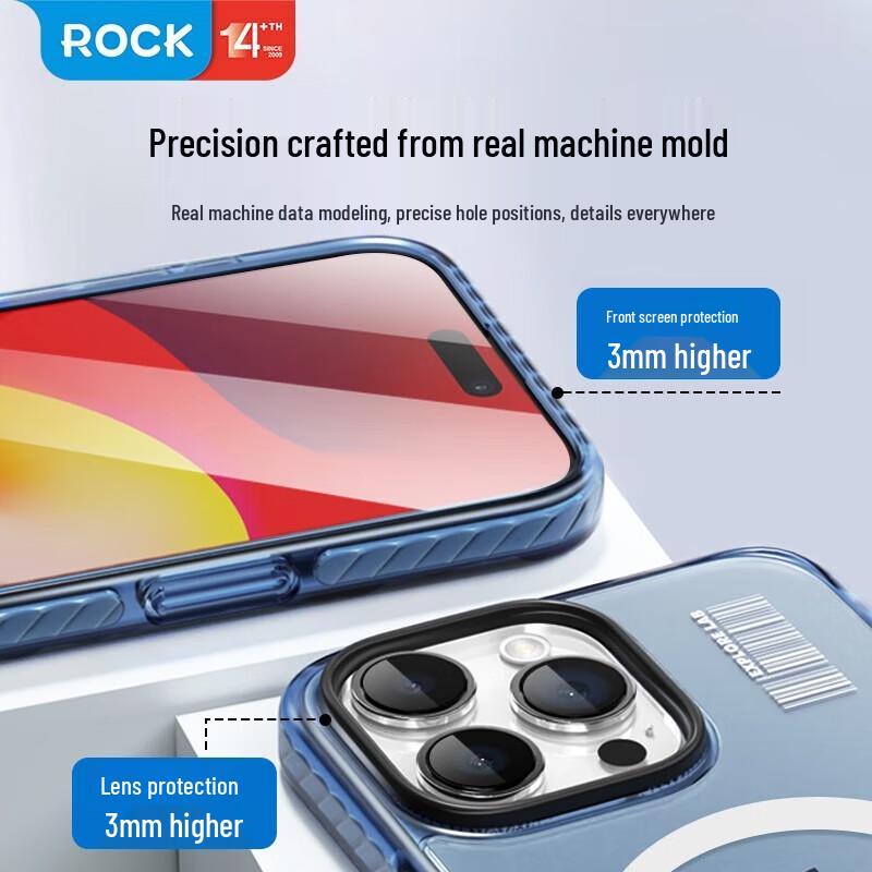 ROCK Magnetic Double-Layer Protective Case for iPhone 15 Pro Max