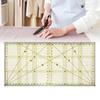 1PC Quilters Ruler with Double Colored Grid Lines Patchwork Ruler Acrylic Sewing Ruler for Sewing Quilting Cutting Ruler