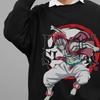 Demon Slayer Sweatshirt Akaza Upper Moon 3 Sweater Kimetsu No Yaiba Unisex Pull
