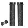 GORIX Bicycle Grips Design for Wrist Round Shock Cycle Customizable Handlebar Compatible with Cross Mini Electric and Other Bicycles [End-Stop