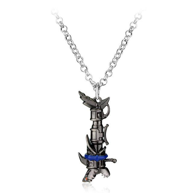 Jinx Necklace Pendant Chain Anime Arcane Powder Cosplay Costume Jewelry Neck Lace Gift Women Men Metal Punk Cool Gun Necklaces