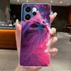 Чехол для OPPO Reno 15 FS 15F Reno15 F Reno15F 5G Чехол для телефона Эстетичный Модный Милый Кот Мягкий Силикон Прозрачный ТПУ Задняя Крышка