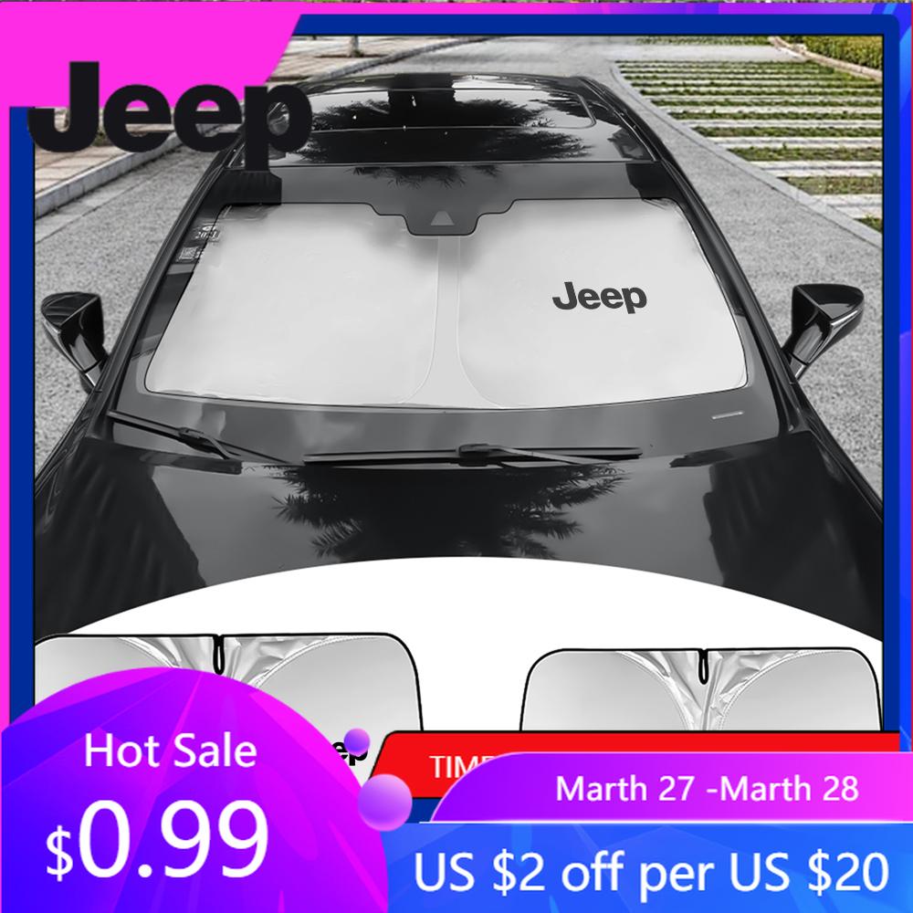 Для Jeep Складной Автомобильный Козырек от Солнца на Окно Защитный Козырек Защита Лобового Стекла Для Jeep Renegade Wrangler JK Comp