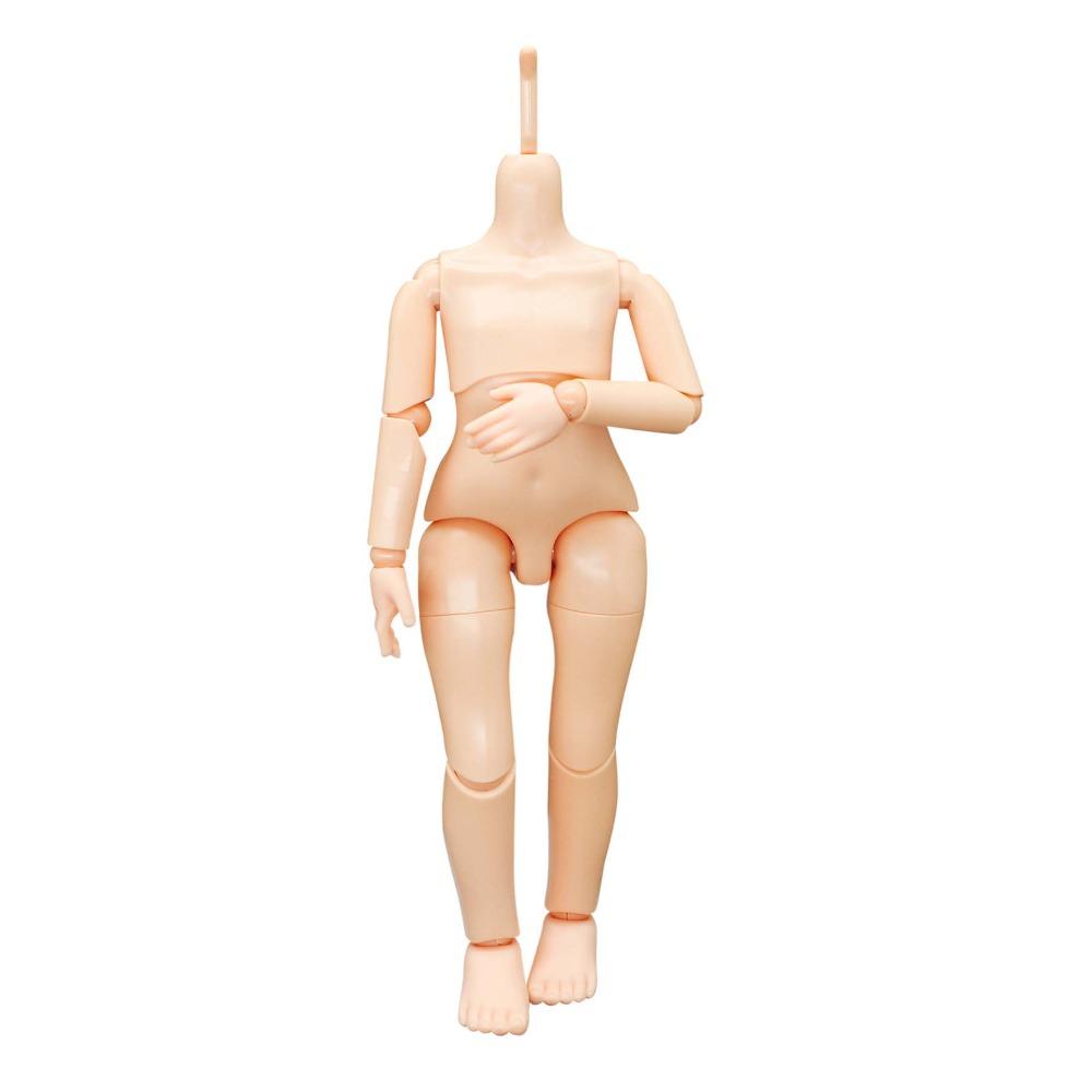 Multi Joints 1/6 Bjd Body Without Makeup Dolls Body Birthday Gift Doll's Head Diy Handmade