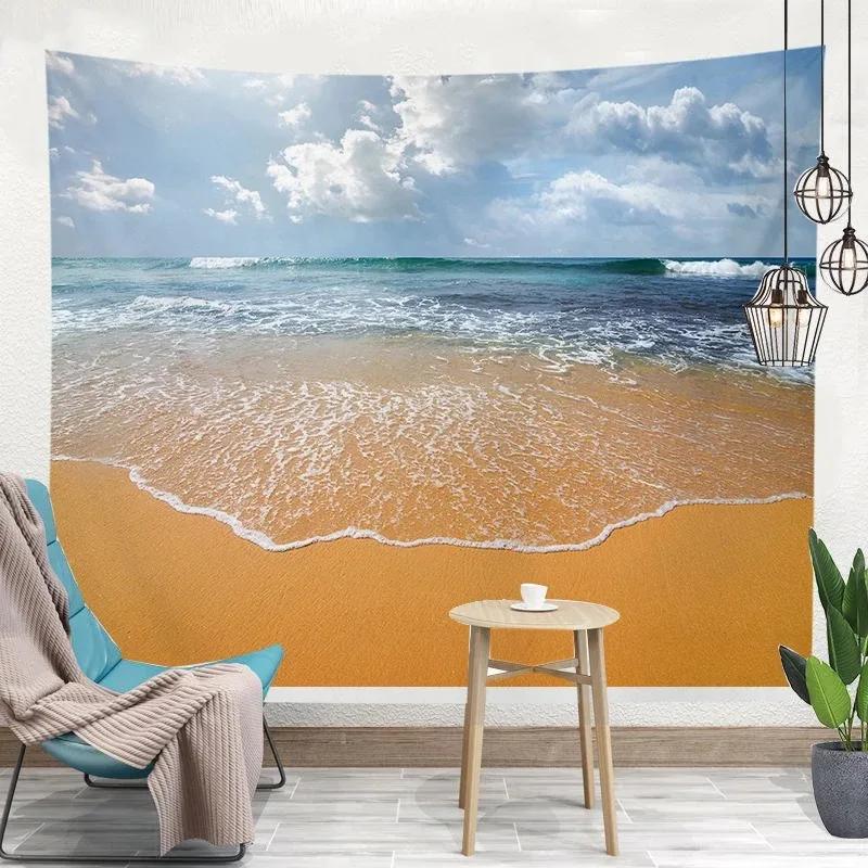 Спальня Гостиная Гобелен Тропические Растения Летний Узор Гобелен Мода Домашний Декор