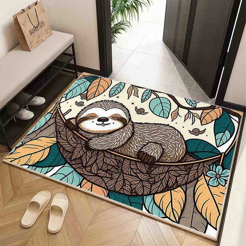 Домашний коврик в американском стиле для входной двери, скребущий грязь и почву, грязеотталкивающий, коврик из хрустального бархата, бытовой коврик, за которым легко ухаживать