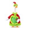Christmas Goose Outfit Santa Claus Goose Costume Xmas Hat And Coat with Fuzzy Green Edge