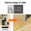 Heavy Duty Stapler 3 In 1 Stapler With 600 Nails Stainless Steel Metal Carpentry Hand Tool Manual Stapler For DIY Decoration Wood Wall Furniture