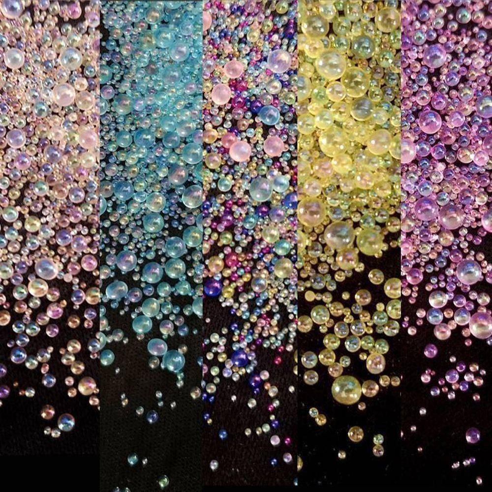 Glass Nail Art Aurora Bubble Beads 3D Nail Art Bubble Bead High Quality 3D Nail Art Decoration