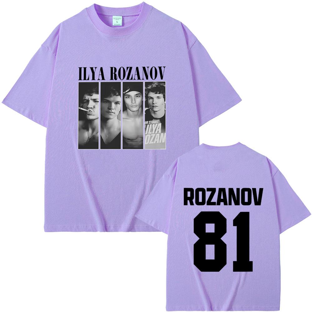 Heated Rivalry Ilya Rozanov Hollanov 81 T Shirts Men Women Clothing Casual Oversized Streetwear Unisex Fashion Vintage Tshirt